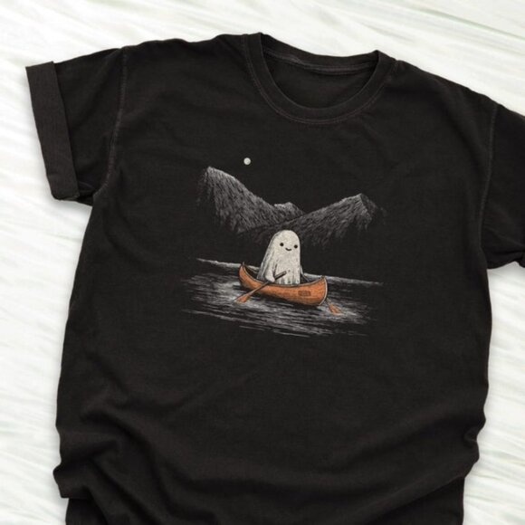 Tops - Retro Ghost Halloween Shirt, Funny Spooky Tee